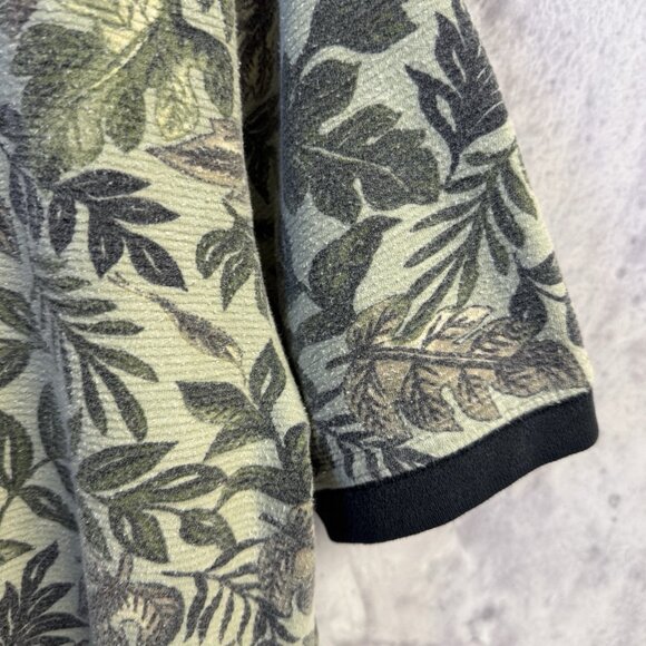 Vintage OP Sport Ocean Pacific Polo Shirt Mens Large Floral Hawaiian - Picture 9 of 14